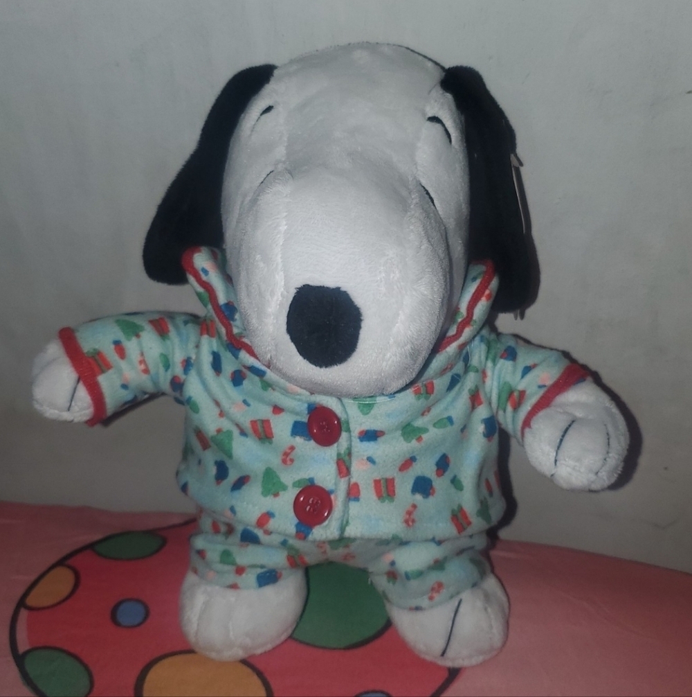Snoopy Holiday Pajama Plush